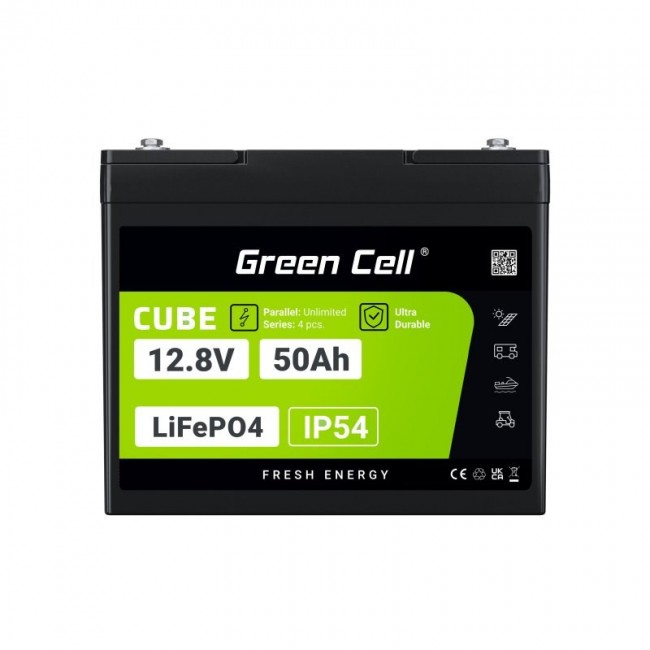 Green Cell LFPGC12V50AH UPS battery Lithium Iron Phosphate (LiFePO4) 12 V 50 Ah Green Cell LFPGC12V50AH UPS battery Lithium Iron Phosphate (LiFePO4) 12 V 50 Ah