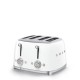 Toaster Smeg for 4 slices, white
