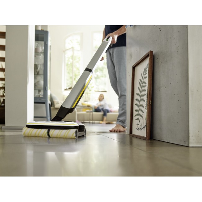K rcher FC 7 CORDLESS Electric broom Battery Dry&wet Bagless Black, White, Yellow 2.85 Ah