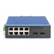 Digitus Industrial 8+2 port Fast Ethernet PoE switch