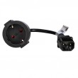 Akyga AK-PC-10A power cable Black 0.15 m CEE7/4
