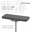 CLUB3D CAC-3027 Qi2 25W Wireless Charger Black Qi 2.2 MagSafe Compatible Magnetic Pad