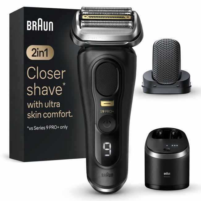 Braun Series 9 Pro+ 9590cc Wet & Dry Foil shaver Trimmer Black Braun Series 9 Pro+ 9590cc Wet & Dry Foil shaver Trimmer Black