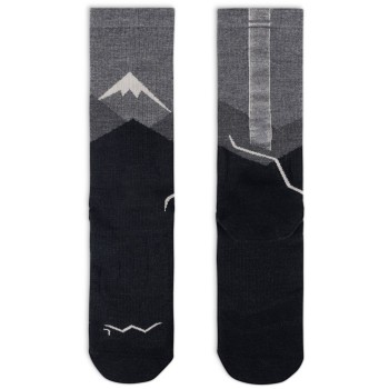 BUFF Merino Lightweight Crew Sock LWC1, Grey, Black L
