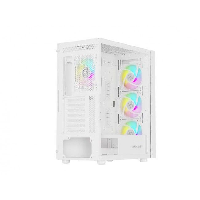 HOUSING GENESIS DIAXID 605 ARGB MIDI TOWER WITH USB-C WINDOW WHITE