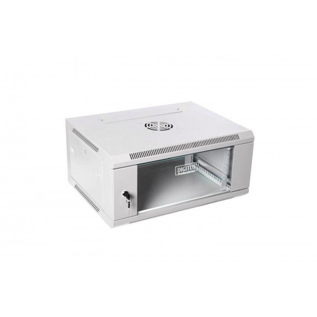 Digitus DN-W19 06U/450 rack cabinet 6U Wall mounted rack Light grey