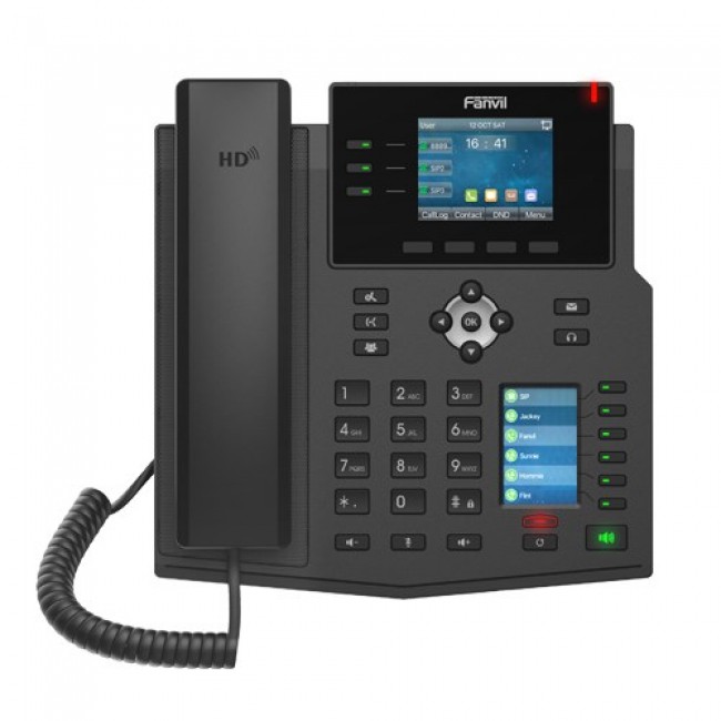 Fanvil X4U IP phone Black 12 lines LCD Wi-Fi Fanvil X4U IP phone Black 12 lines LCD Wi-Fi