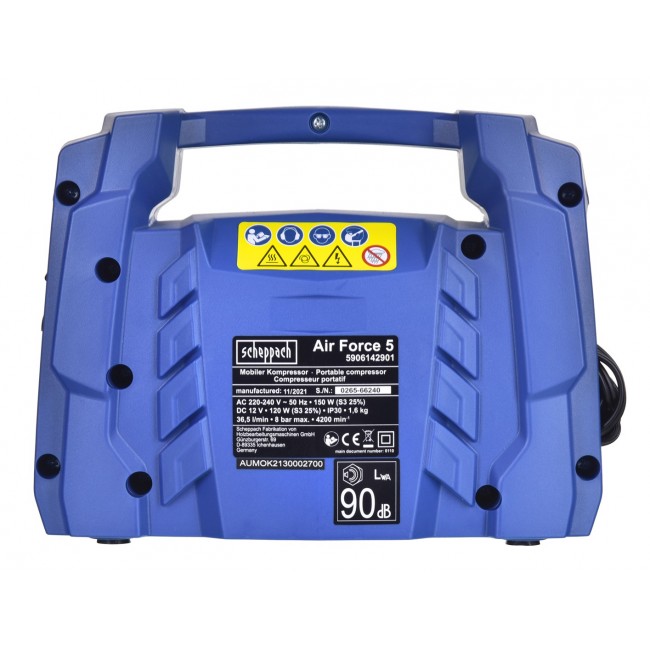 Scheppach AIR-FORCE 5 5906142901 air compressor 0.2 W AC Scheppach AIR-FORCE 5 5906142901 air compressor 0.2 W AC