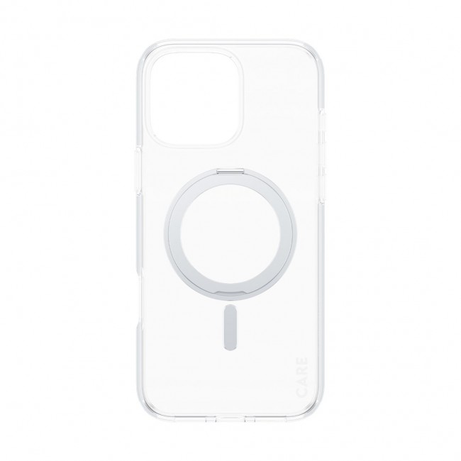 PanzerGlass CARE by Case Transparent w. Silver Kickstand & MagSafe iPhone 16 Pro Max
