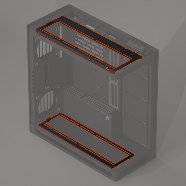 HAVN HS 420 Fan Brackets for 360mm Radiator Alignment