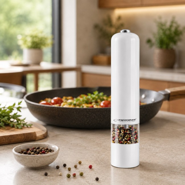 Esperanza EKP001W White pepper mill