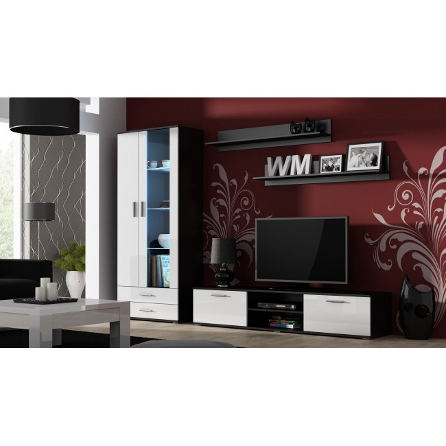 Cama TV stand SOHO 180 black/white gloss Cama TV stand SOHO 180 black/white gloss