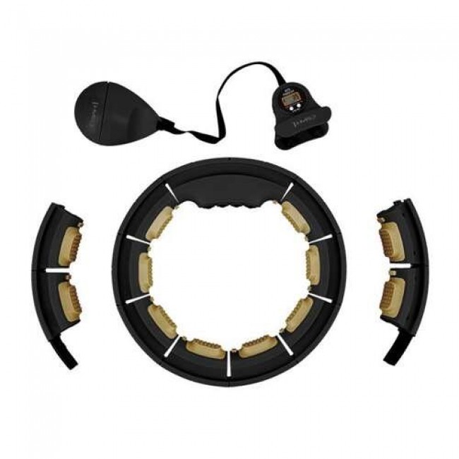 Hula Hop HMS HHM13 with magnets, weight and counter black-gold