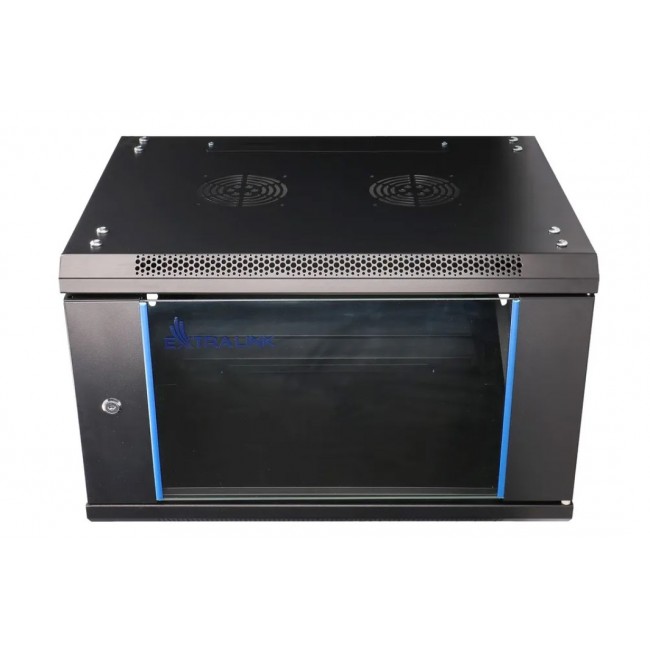 Extralink Rackmount cabinet 6U 600x450 Black wall mounted Extralink Rackmount cabinet 6U 600x450 Black wall mounted