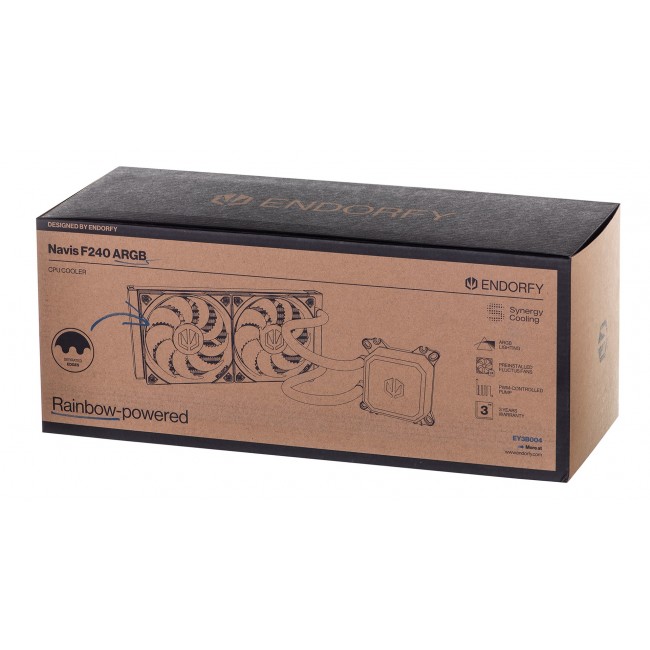 ENDORFY Navis F240 ARGB Processor All-in-one liquid cooler 24 cm Black 1 pc(s) ENDORFY Navis F240 ARGB Processor All-in-one liquid cooler 24 cm Black 1 pc(s)