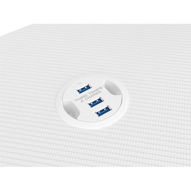 Genesis Gaming Tisch HOLM 320 RGB wei (120cm x 75cm)