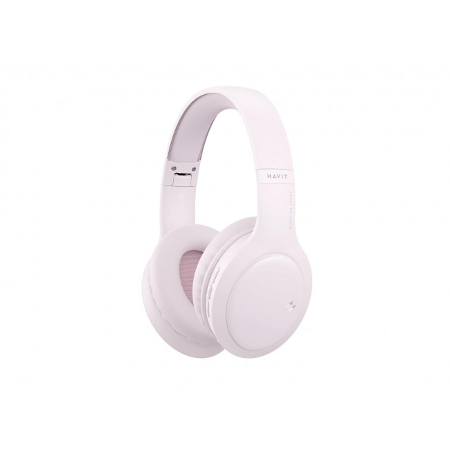 Havit H633BT - wireless on-ear headphones, pink