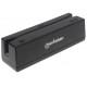 Manhattan USB-A Magnetic Strip Card Reader, Triple Track Reader, Keyboard Wedge Decoder, Cable 1.5m, Black, Three Year Warranty