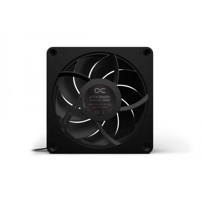 Alphacool Apex Stealth Metall Computer case Fan 12 cm Black 1 pc(s)