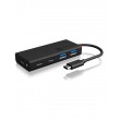 ICY BOX IB-HUB1426-CPD USB 3.2 Gen 1 (3.1 Gen 1) Type-C 5000 Mbit/s Black