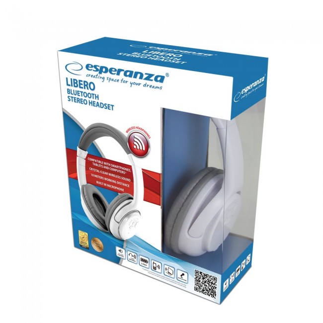 Esperanza Libero Headset Head-band Grey,White