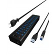 Icy Box 13-Port USB Hub w/ Charging Port (IB-AC611