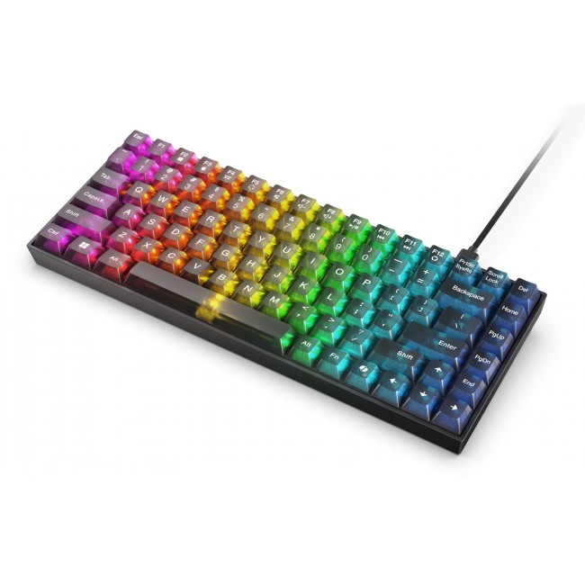 Lenovo Legion K510 Mini Pro keyboard Gaming USB US English Black, Transparent