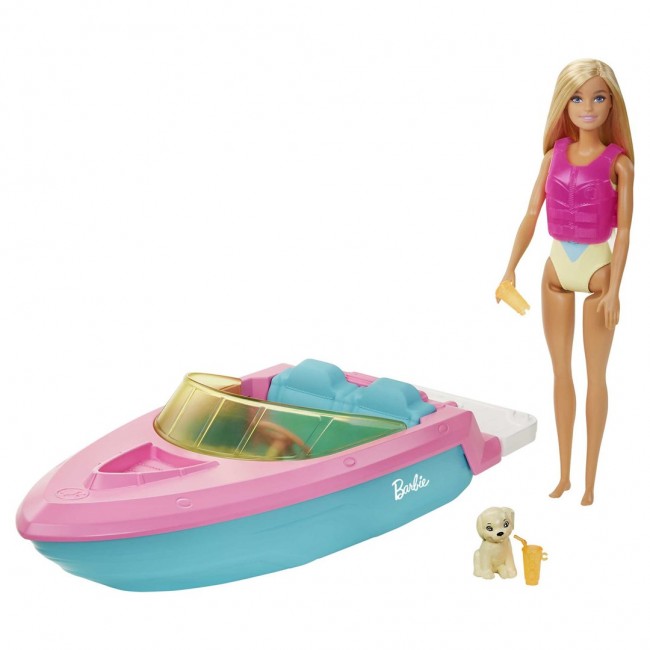 Barbie Speedboat + GRG30 MATTEL Doll Barbie Speedboat + GRG30 MATTEL Doll