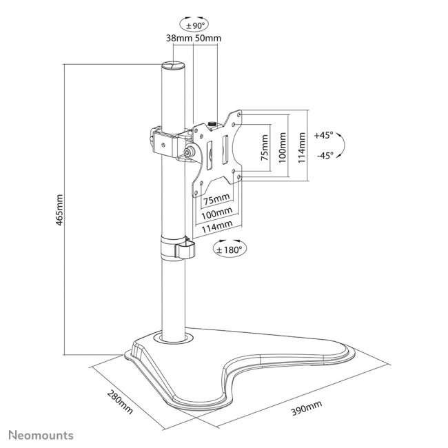 Neomounts FPMA-D550SBLACK Monitor stand 13-32 Neomounts FPMA-D550SBLACK Monitor stand 13-32