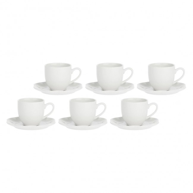 LA PORCELLANA BIANCA VILLADEIFIORI Set of 6 coffee cups with saucer 85 ml LA PORCELLANA BIANCA VILLADEIFIORI Set of 6 coffee cups with saucer 85 ml