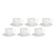 LA PORCELLANA BIANCA VILLADEIFIORI Set of 6 coffee cups with saucer 85 ml LA PORCELLANA BIANCA VILLADEIFIORI Set of 6 coffee cups with saucer 85 ml