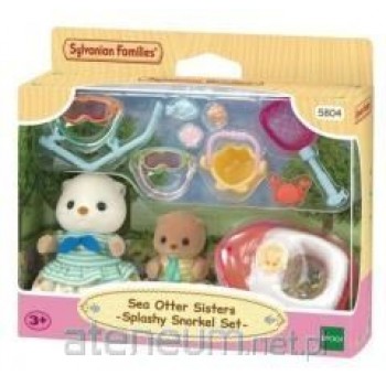 SYLVANIAN sisters of sea otters on vac.05804 58046