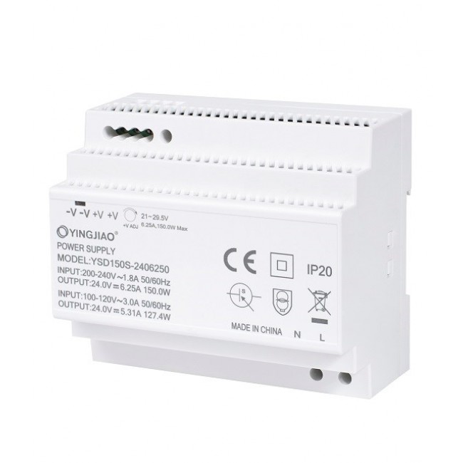 Yingjiao DIN power supply YSDS 24V 6,25A 150W Yingjiao DIN power supply YSDS 24V 6,25A 150W