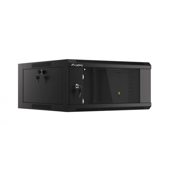 Lanberg WFFA-5604-10B rack cabinet 4U Wall mounted rack Black