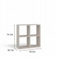 MALAX 2X2 CASHMERE SHELVING UNIT MALAX 2X2 CASHMERE SHELVING UNIT