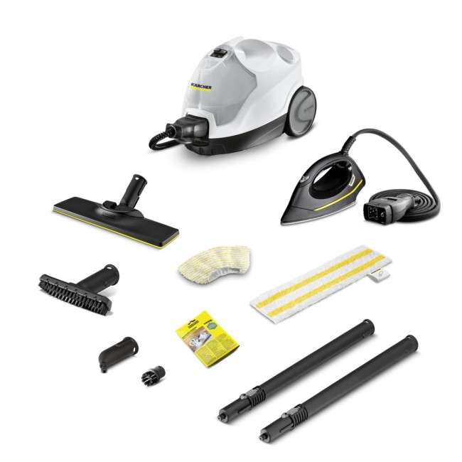 K rcher SC 4 EasyFix IRON Cylinder steam cleaner 0.8 L 2000 W Black, White