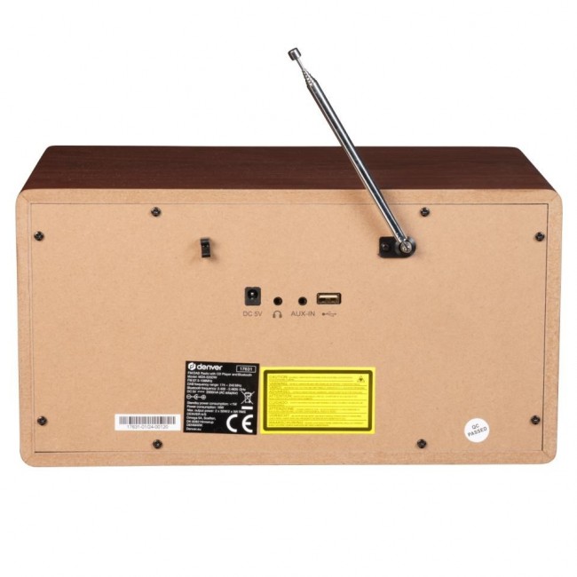 Denver MDA-525DW Personal CD player Wood Denver MDA-525DW Personal CD player Wood