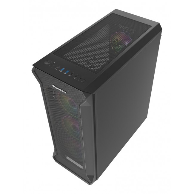 GENESIS Irid 505 ARGB Midi Tower Black, Transparent GENESIS Irid 505 ARGB Midi Tower Black, Transparent