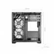 Mars Gaming MCVIEW3 computer case Mini Tower Black