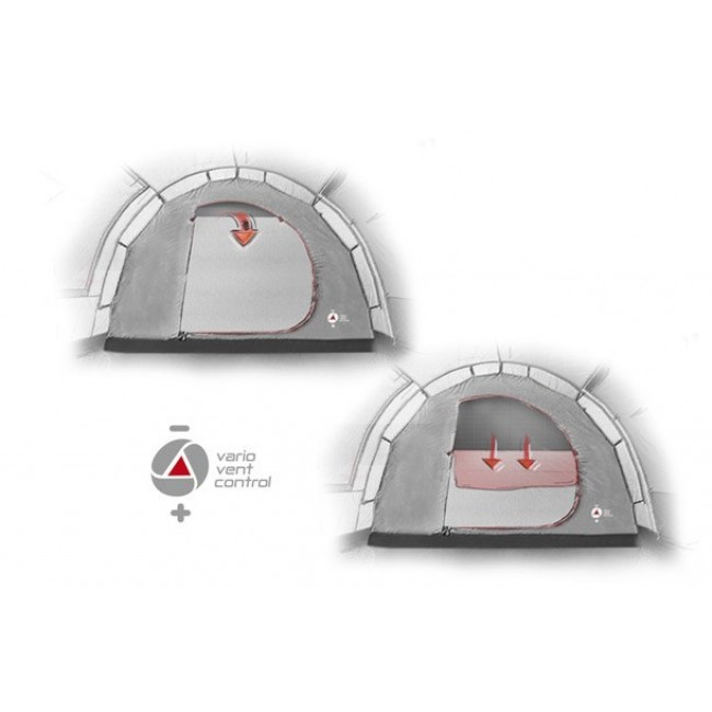High Peak Brixen 4.0 4 person(s) Green, Light grey Tunnel tent