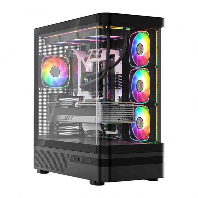 MODECOM Volcano Volcano AQ100 ARGB Midi Black