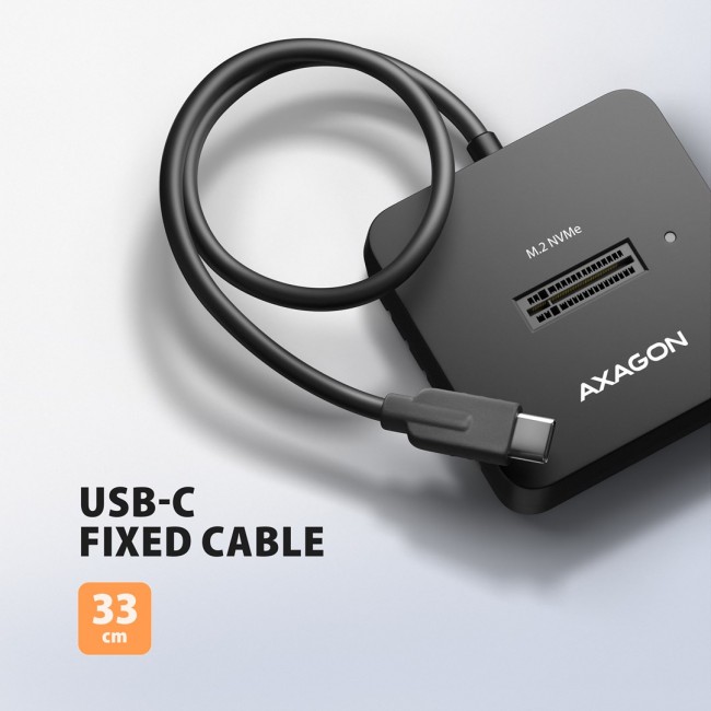 Axagon ADSA-M2C11L USB-C 10Gbps M.2 NVMe SSD Docking Station