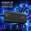 Qoltec Szybka adowarka do roweru skutera elektrycznego 36V | 42V | 4A |wtyczka Bosch + kabel zasilający