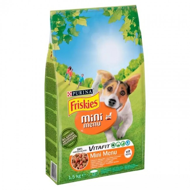 FRISKIES Mini Menu Chicken with vegetables - dry dog food - 1.5 kg