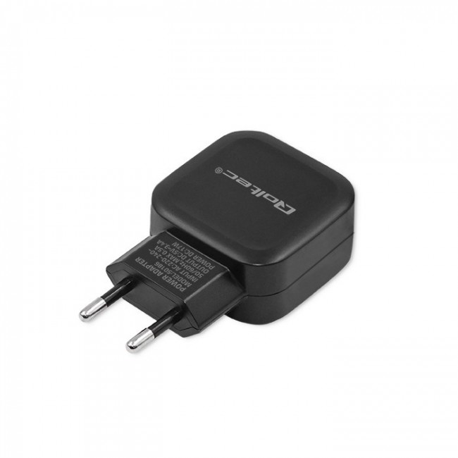 Qoltec 50186 Charger 17W | 5V | 3.4A | 2xUSB