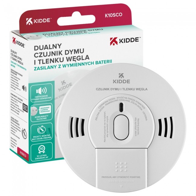 Dual smoke and carbon monoxide detector K10SCO