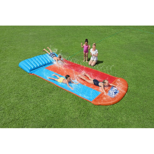 Bestway H2OGO! Triple Water Slide with Tsunami Splash Ramp 4.88 m