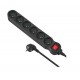Maclean MCE188 power extension 5 m 6 AC outlet(s) Indoor Black Maclean MCE188 power extension 5 m 6 AC outlet(s) Indoor Black