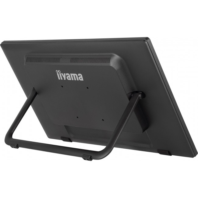 iiyama 24 multi-touch monitor with edge-to-edge glass, anti fingerprint coating , integrated webcam and a flexible stand