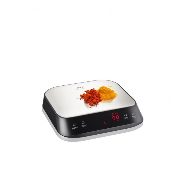 GEFU PREZISO Black, Stainless steel Countertop Rectangle Electronic kitchen scale